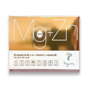 Magnesio, Zinc, Vit C y B6 · Veggunn · 90 cápsulas