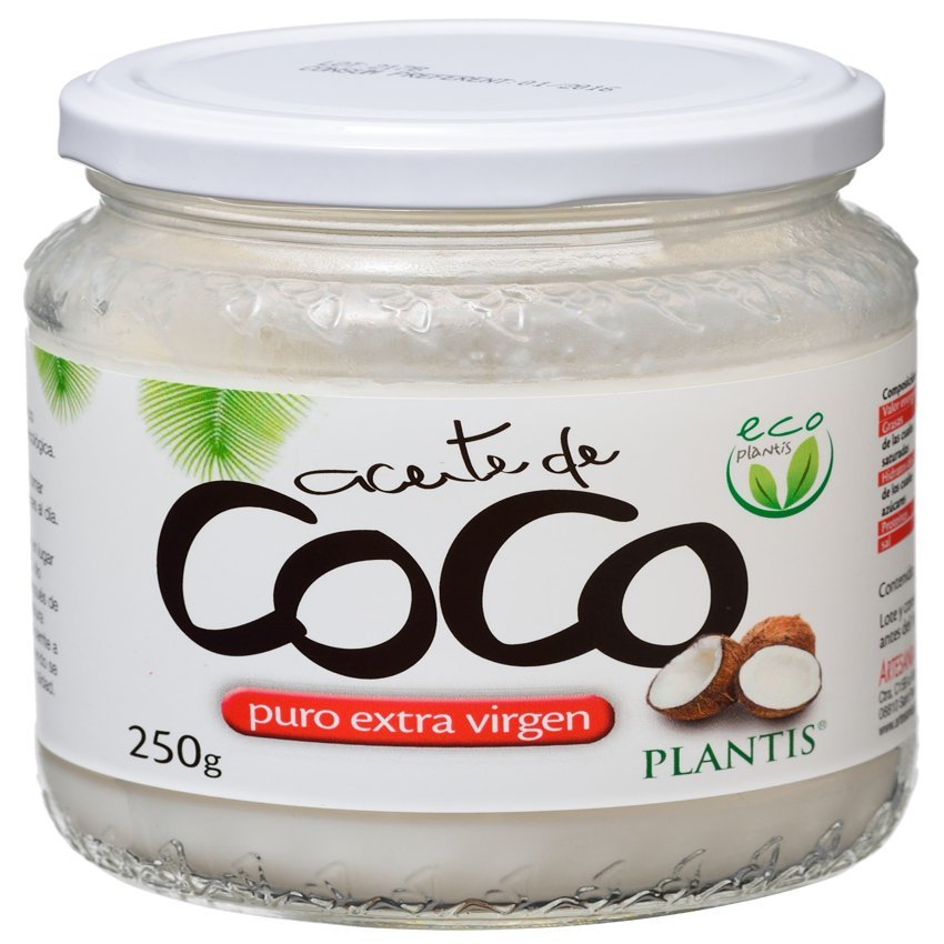 Aceite de Coco Virgen Extra · Plantis · 250 gramos