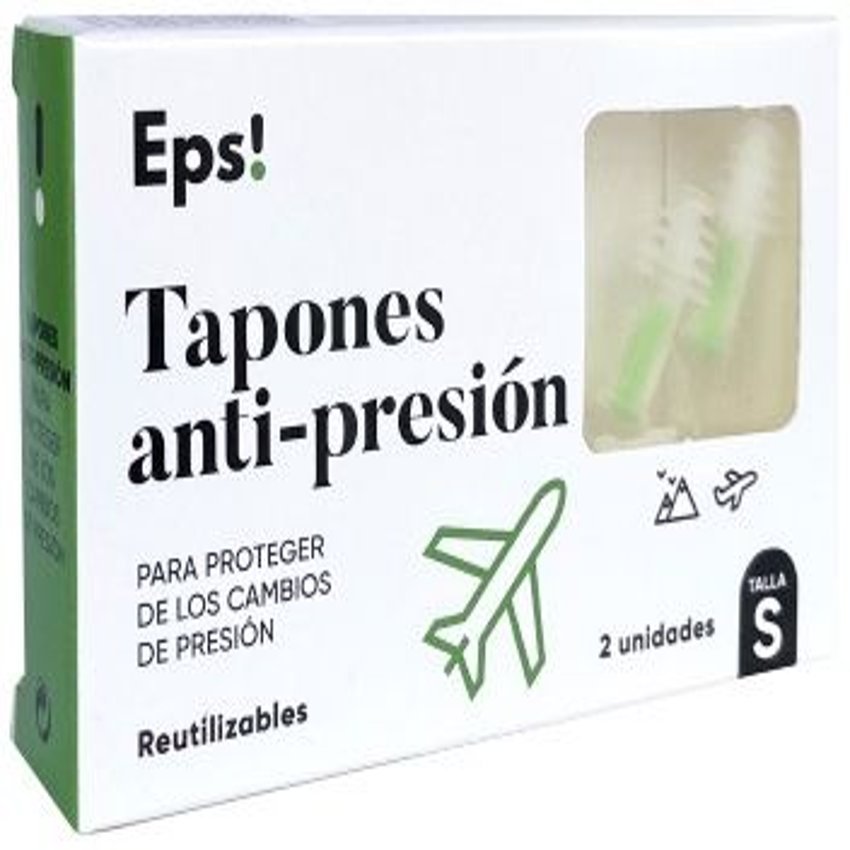 Tapones Antipresión - Talla S · Eps! · 2 unidades