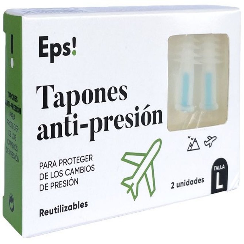 Tapones Antipresión - Talla L · Eps! · 2 unidades