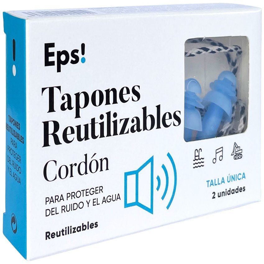 Tapones Reutilizables con Cordón · Eps! · 2 unidades