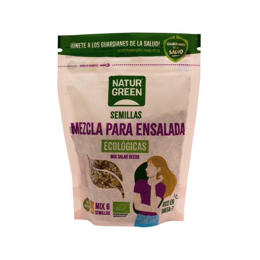 Mezcla 6 Semillas para Ensalada Bio · Naturgreen · 200 gramos