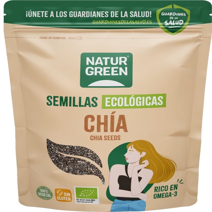 Semilla de Chía Bio · Naturgreen · 500 gramos