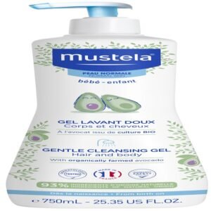 Gel de Baño Suave con Aguacate Bio · Mustela · 750 ml
