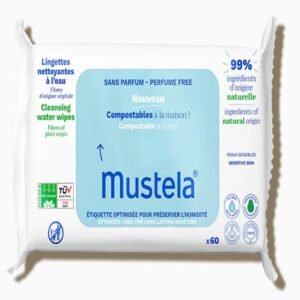 Toallitas al Agua de Algodón Bio · Mustela · 60 unidades