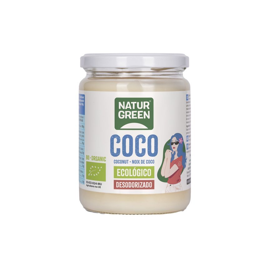 Coco Ecológico Desodorizado Bio · Naturgreen · 400 gramos