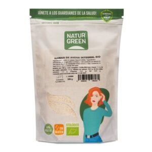 Harina de Avena Integral Sin Gluten Bio · Naturgreen · 500 gramos