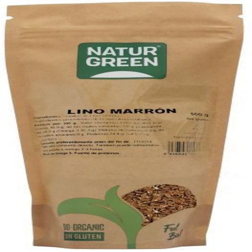 Semillas de Lino Marrón · Naturgreen · 500 gramos