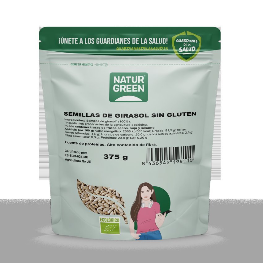 Semillas de Girasol Bio · Naturgreen · 375 gramos