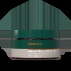 Magnesio Malato y Citrato en Polvo · Bonusan · 120 gramos