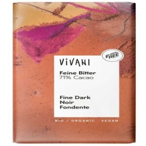 Chocolate Negro 71% Cacao · Vivani · 80 gramos