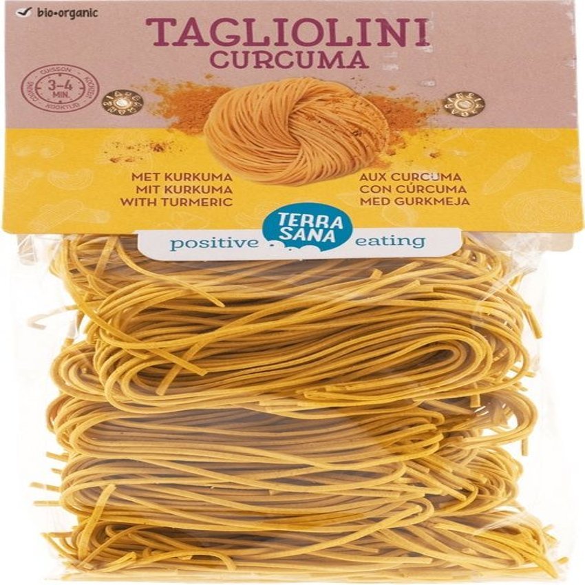Pasta Tagliolini Con Cúrcuma · Terrasana · 250 gramos