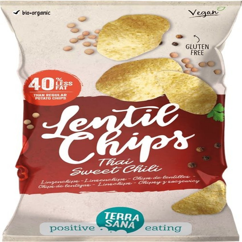 Chips de Lentejas Thai con Chile Dulce · Terrasana · 75 gramos