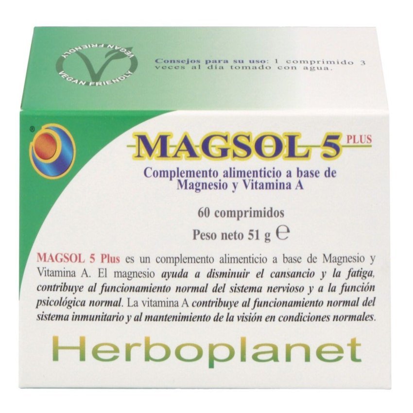 Magsol 5 Plus · Herboplanet · 60 comprimidos