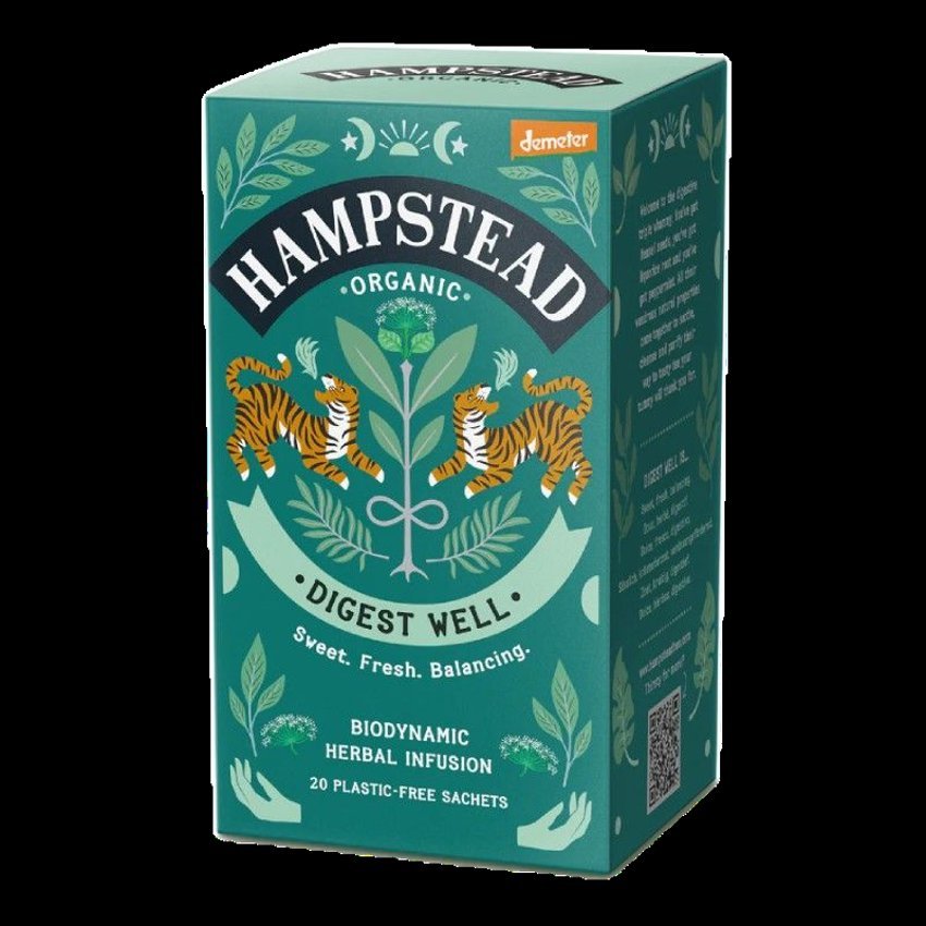 Infusión Digest Well · Hampstead Organic · 20 filtros