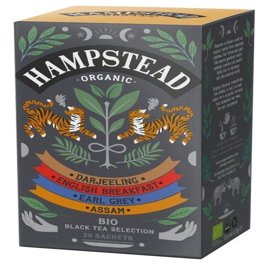 Pack Selección de Té Negro · Hampstead Organic · 20 filtros
