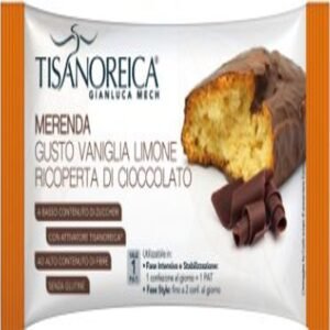 Snack con Sabor Vainilla y Limón Recubierto de Chocolate · Tisanoreica · 50 gramos