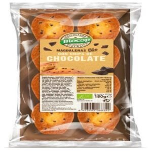 Magdalenas con Chips de Chocolate Bio · Biocop · 180 gramos