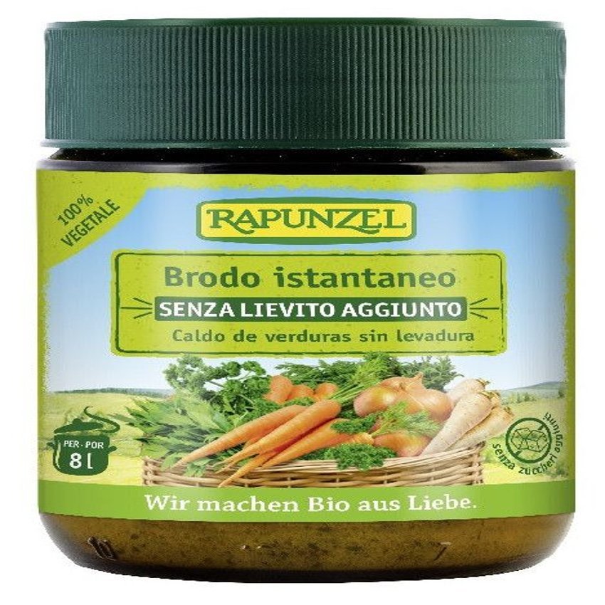 Caldo de Verduras Brodo Sin Levadura · Rapunzel · 140 gramos