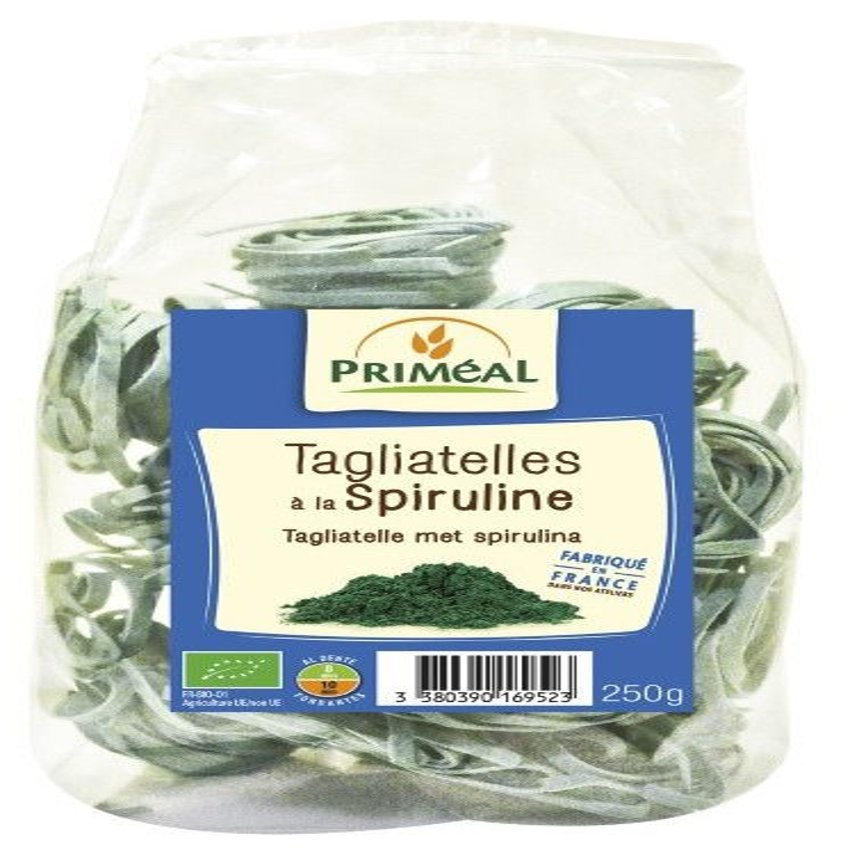 Tagliatelle Nido de Spirulina · Priméal · 250 gramos [Caducidad 04/2026]