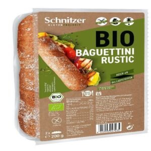 Mini Baguette Baguettini Rustic Sin Gluten Bio · Schnitzer · 200 gramos