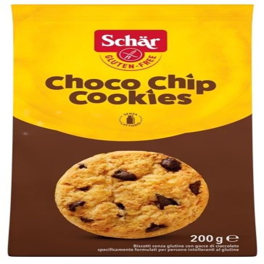 Cookies con Chips de Chocolate Sin Gluten · Schär · 200 gramos [Caducidad 04/2026]