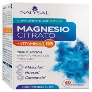 Magnesio Citrato + Vitamina D3 · Natysal · 60 comprimidos