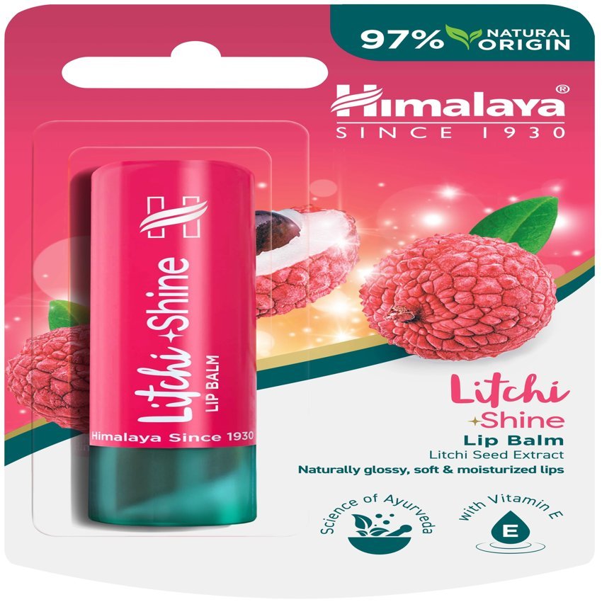 Bálsamo Labial Litchi Resplandeciente · Himalaya · 4,5 gramos