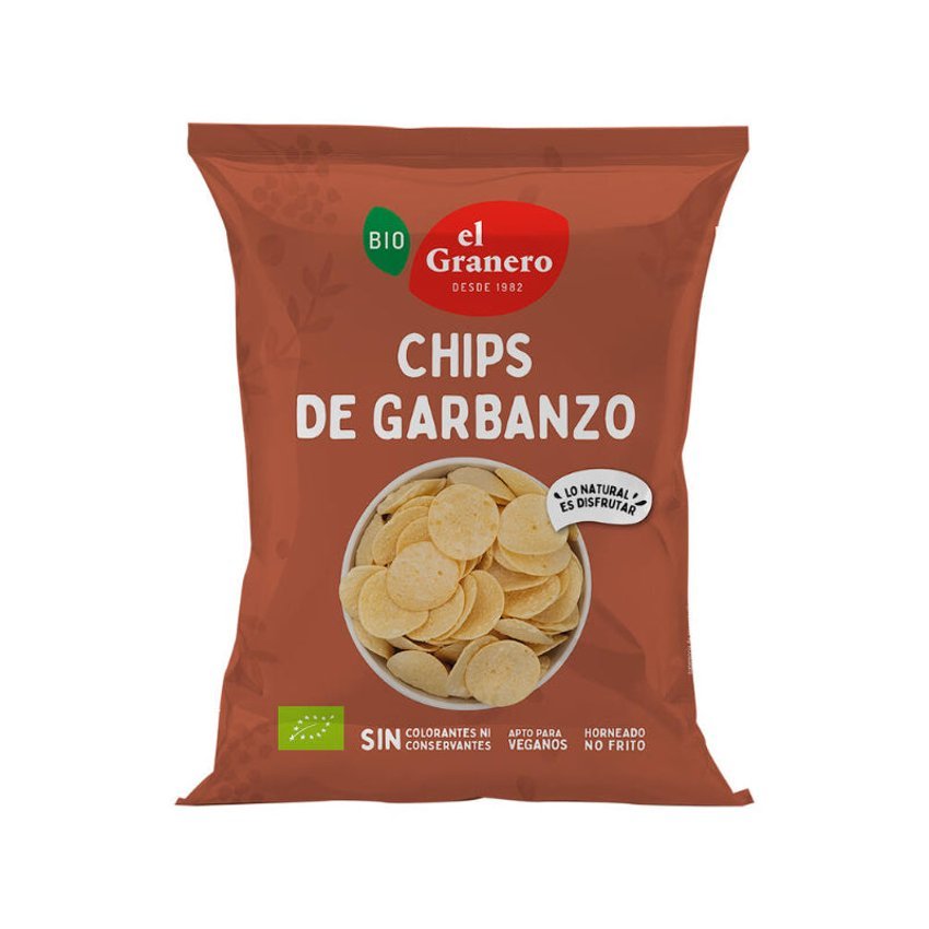 Chips de Garbanzos · El Granero Integral · 80 gramos
