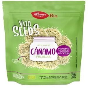 Vitaseeds Semillas de Cáñamo Pelado · El Granero Integral · 200 gramos