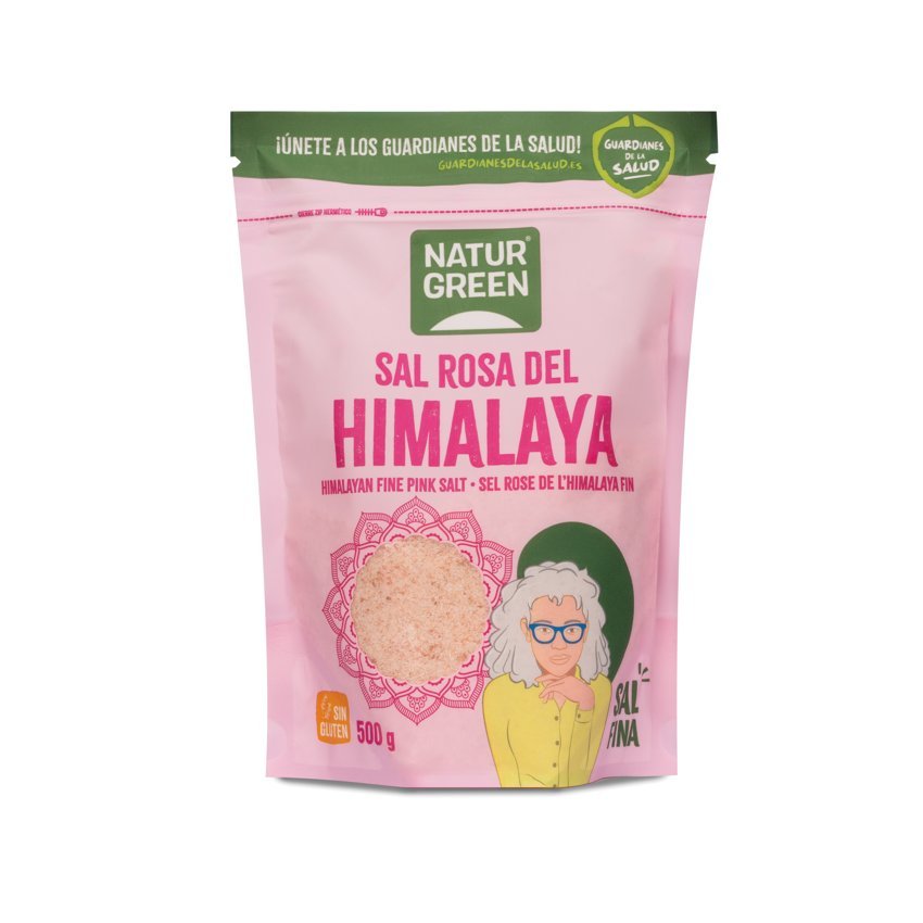 Sal del Himalaya Fina · Naturgreen · 500 gramos