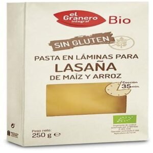 Láminas para Lasaña de Maíz y Arroz · El Granero Integral · 250 gramos