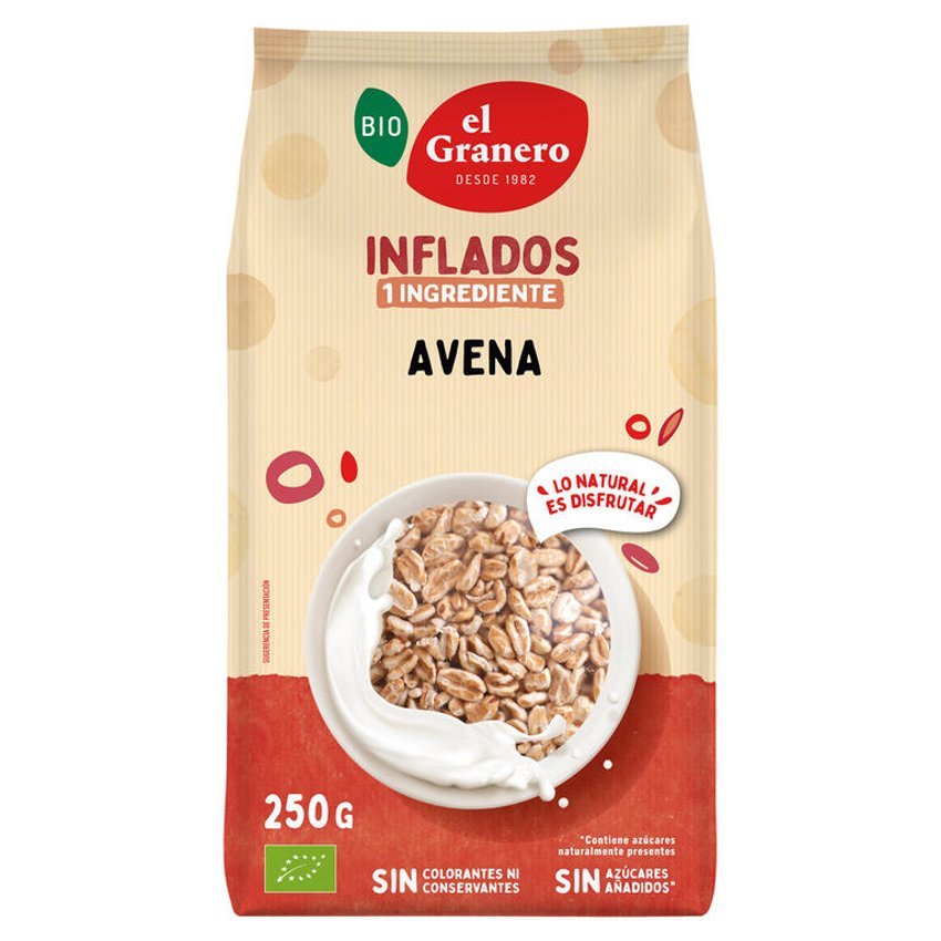 Avena Inflada Bio · El Granero Integral · 250 gramos